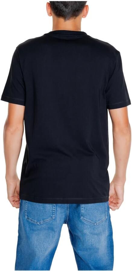 Calvin Klein Jeans Monologo Tee Heren T-shirt Herfst Winter Black Heren