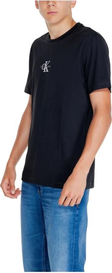 Calvin Klein Jeans Monologo Tee Heren T-shirt Herfst Winter Black Heren - Foto 2