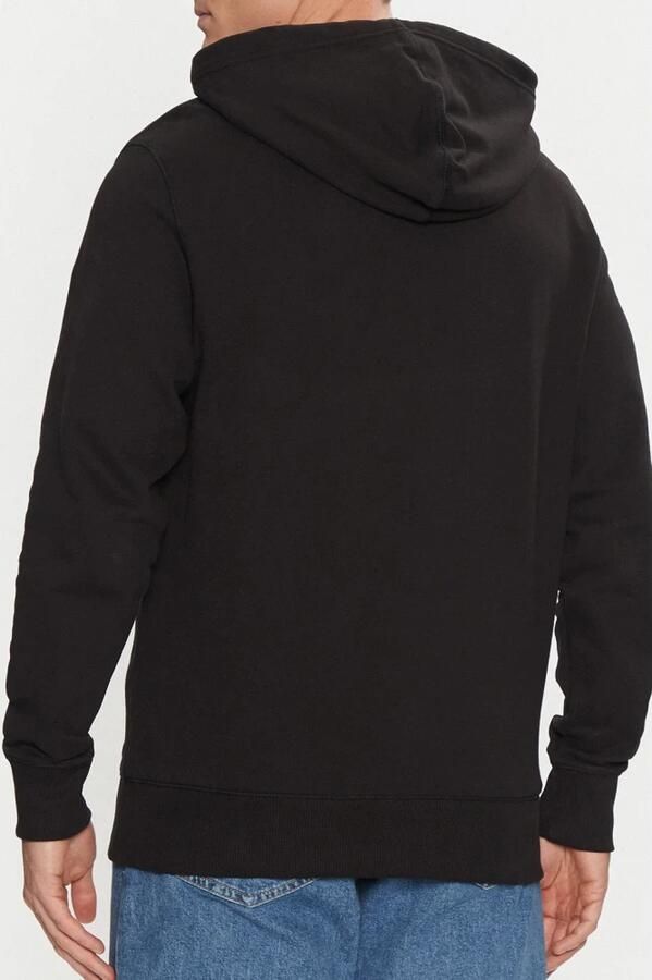 Calvin Klein Sweatshirt WOVEN LABEL HOODIE Kangoeroezak logoborduring - Foto 3