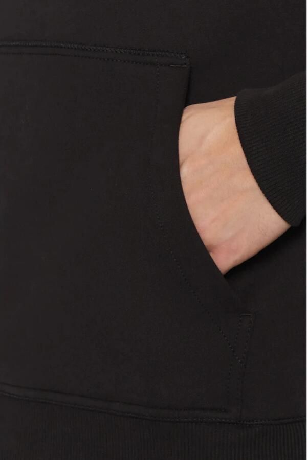 Calvin Klein Sweatshirt WOVEN LABEL HOODIE Kangoeroezak logoborduring - Foto 2