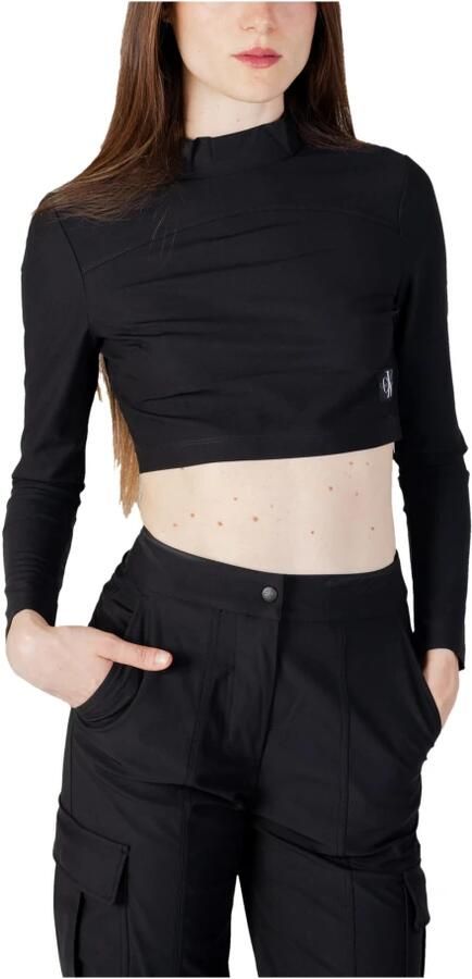 Calvin Klein Jeans Zwarte T-shirt met lange mouwen voor dames Black Dames - Foto 3