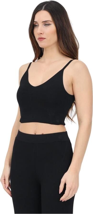 Calvin Klein Jeans Zwarte V-hals Top Slim Fit Black Dames - Foto 4