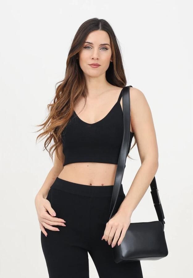 Calvin Klein Jeans Zwarte V-hals Top Slim Fit Black Dames - Foto 2