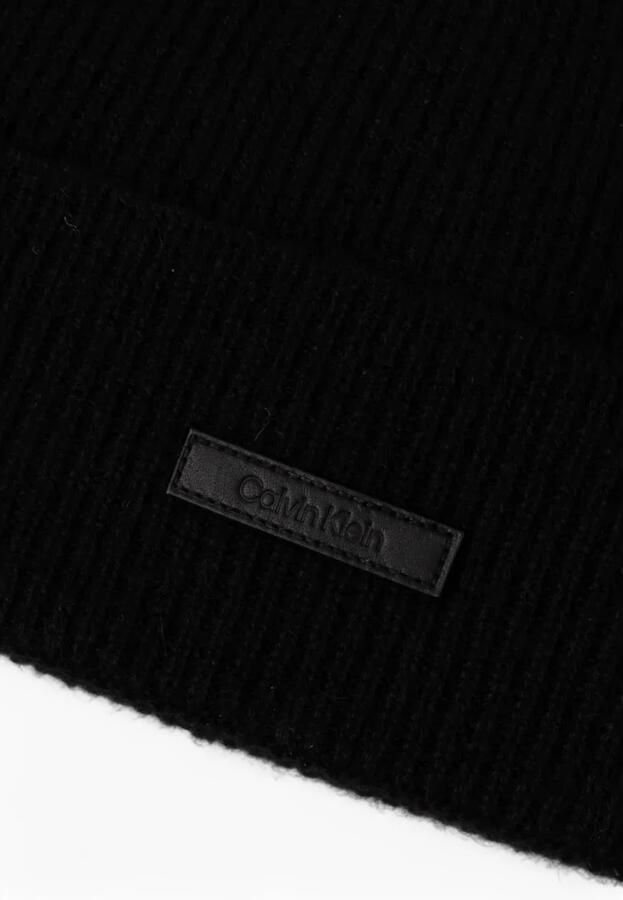 Calvin Klein Kasjmier Beanie Hoed voor Mannen Black Heren