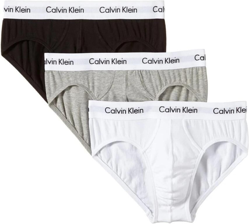 Calvin Klein Men slip Underwear 3 Hip Brief U2661G low waist pack new Grijs Heren