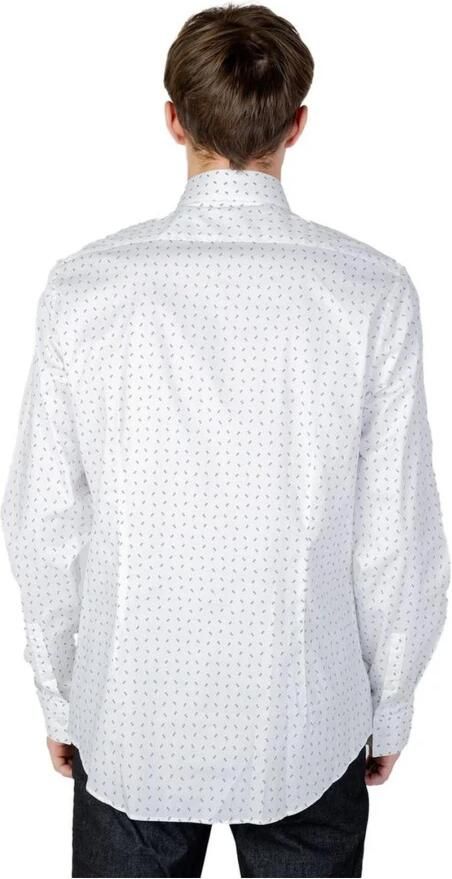 Calvin Klein Katoenen Lange Mouwen Shirt Herfst Winter Collectie White Heren - Foto 4