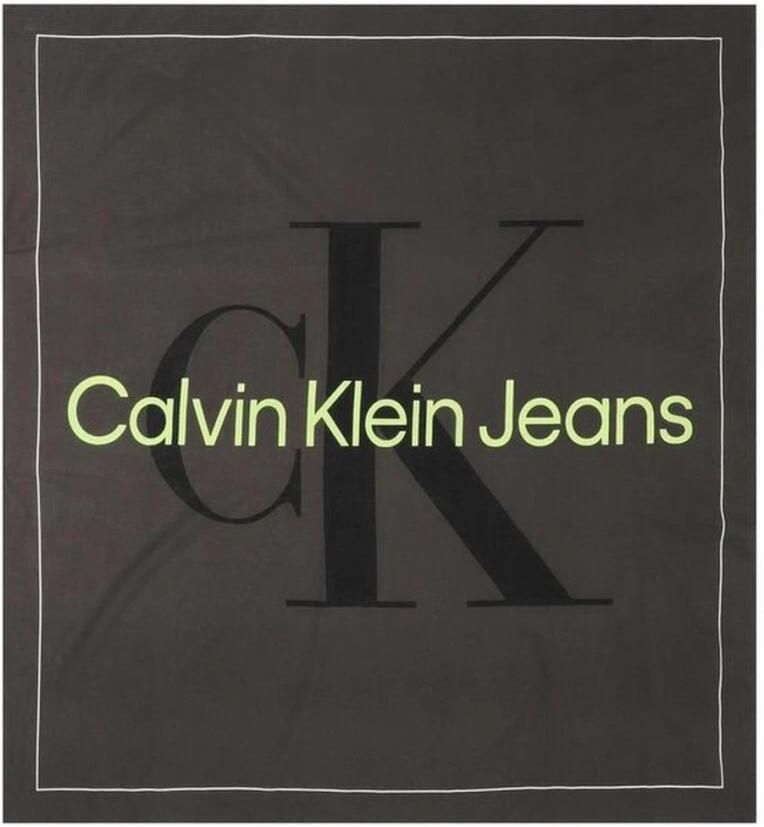 Calvin Klein Zwart Bedrukte Sjaal voor Vrouwen Multicolor Dames - Foto 3