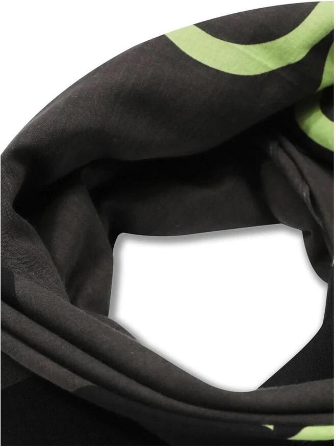 Calvin Klein Zwart Bedrukte Sjaal voor Vrouwen Multicolor Dames