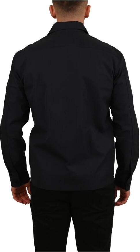 Calvin Klein Overhemd met lange mouwen COTTON NYLON OVERSHIRT met opgestikte borstzakken