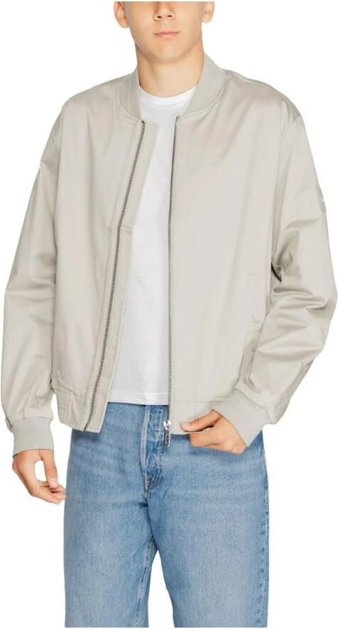 Calvin Klein Katoenmix Jas Heren Herfst Winter Collectie Gray Heren