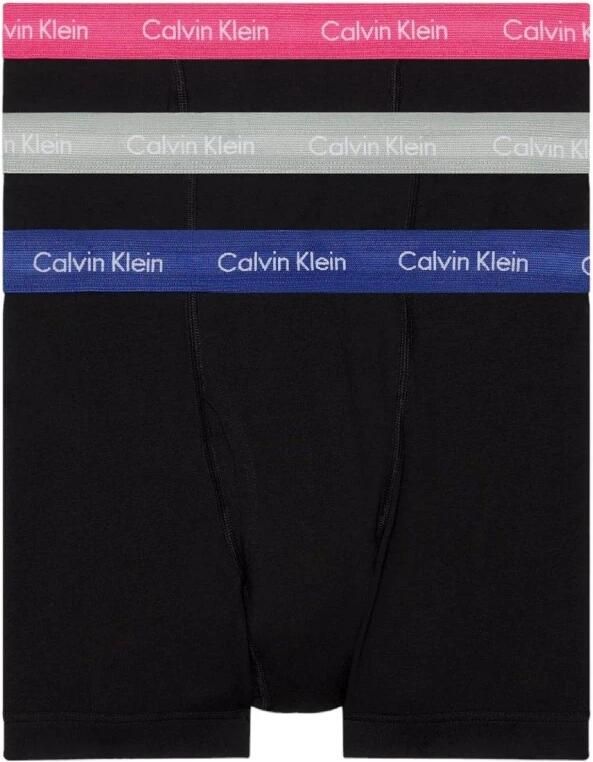 Calvin Klein Fuchsia Print Katoenen Herenondergoed Black Heren - Foto 3