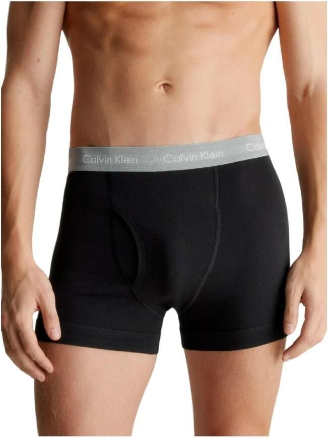 Calvin Klein Fuchsia Print Katoenen Herenondergoed Black Heren