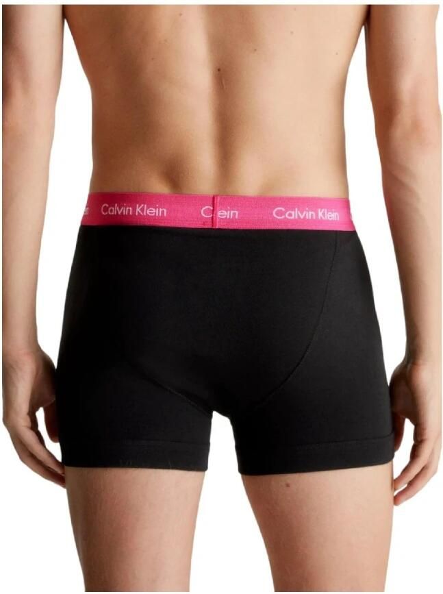 Calvin Klein Fuchsia Print Katoenen Herenondergoed Black Heren - Foto 2