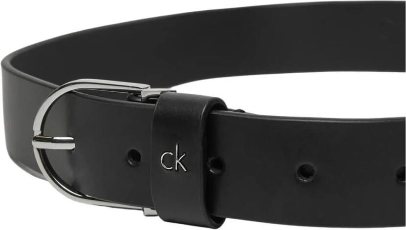 Calvin Klein Leren riem CK METAL LOOP RND BUCKLE 3.0 Logoschrift eenvoudige doornsluiting - Foto 2