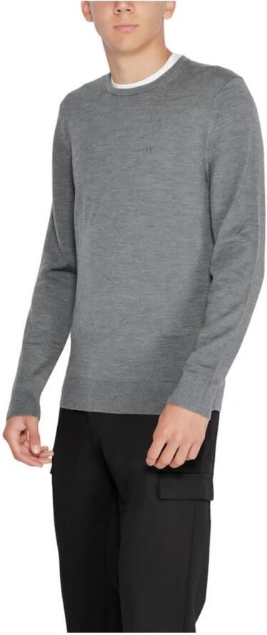 CALVIN KLEIN Heren Truien & Vesten Merino Crew Neck Sweater Donkergrijs - Foto 2