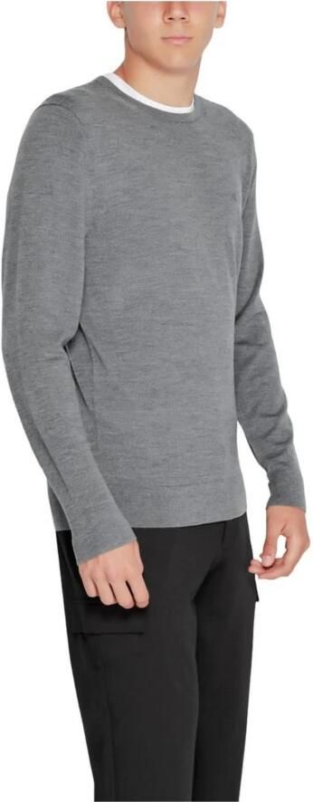 CALVIN KLEIN Heren Truien & Vesten Merino Crew Neck Sweater Donkergrijs - Foto 3