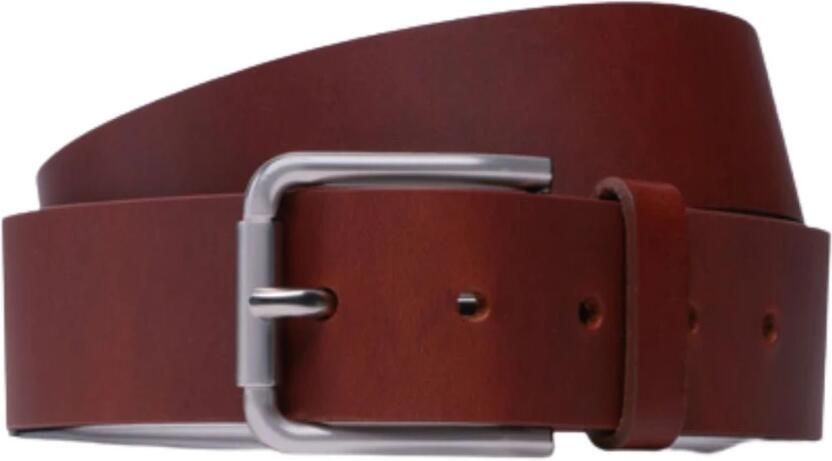 Calvin Klein Jeans Bruin Leren Riem Gesp Sluiting Brown Heren