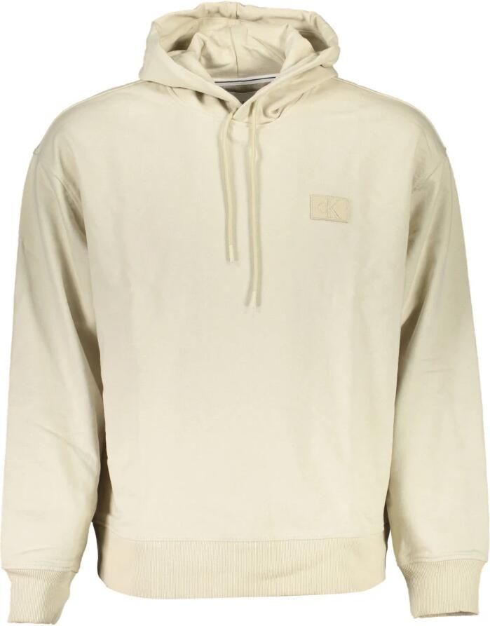 Calvin Klein Beige katoenen sweatshirt met capuchon en logo Beige Heren