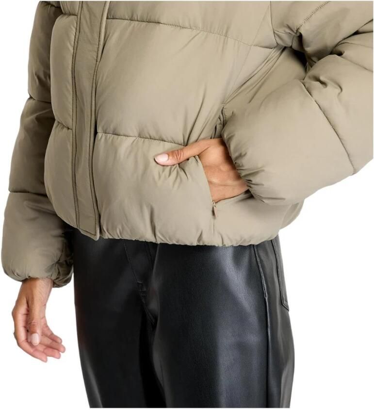 Calvin Klein Gewatteerde jas LOGO SHORT HOODED PUFFER