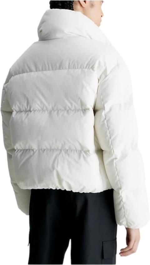 Calvin Klein Korte pufferjas met verantwoorde donsvulling en relaxte pasvorm White Dames - Foto 3