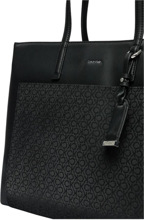 Calvin Klein Zwarte Polyethyleen Handtas Ruim Ontwerp Black Dames - Foto 2