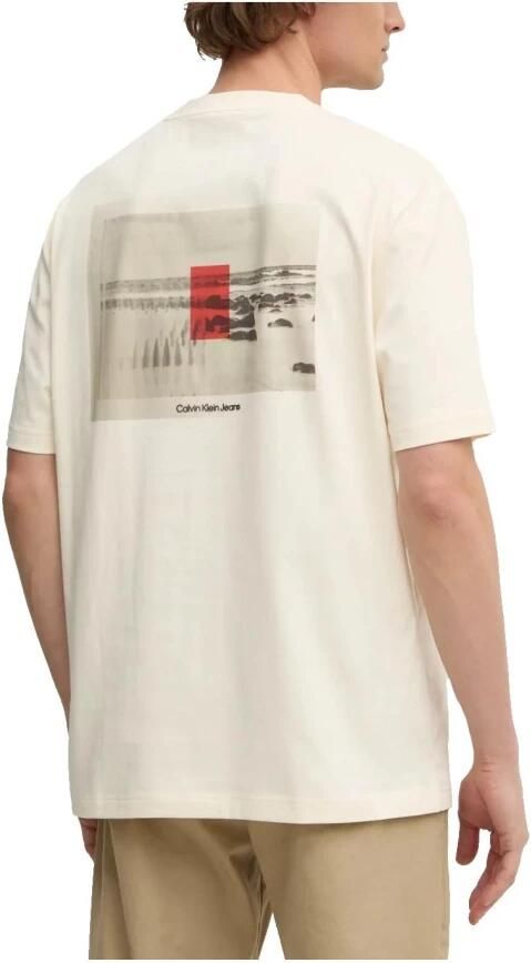 Calvin Klein Lenticular Shoreline T-shirt White Heren - Foto 2