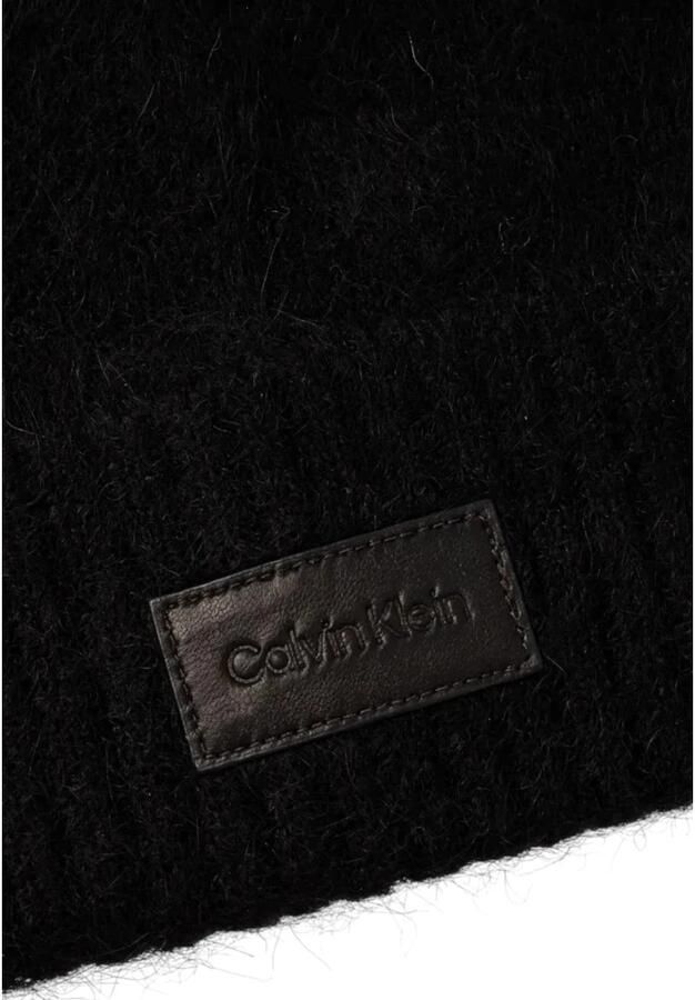 Calvin Klein Jeans Muts LEATHER PATCH AIRY BEANIE K60K612594