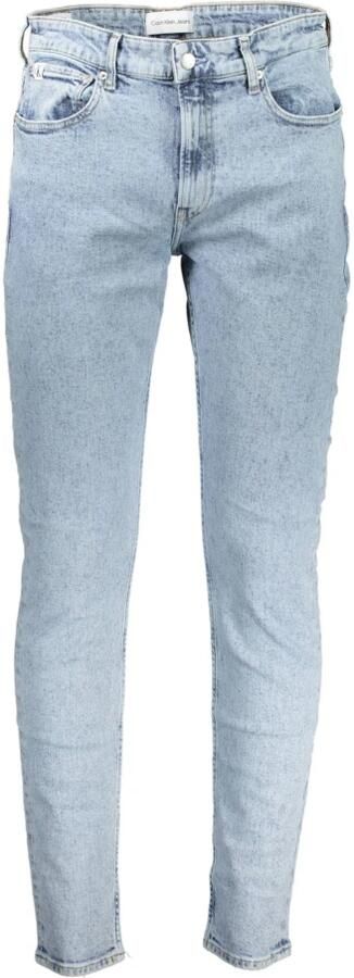 Calvin Klein Lichtblauwe Slim Taper Jeans met Gewassen Effect Blue