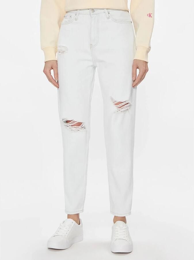 Calvin Klein Witte Mom Jeans Trendy Comfortabel White Dames - Foto 2