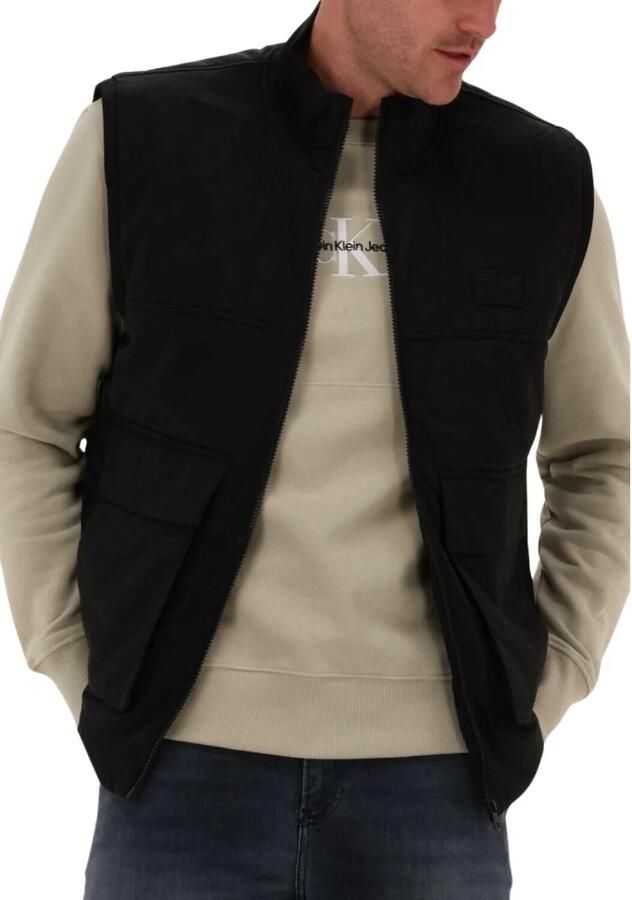 CALVIN KLEIN Heren Jassen Lightweight Seasonal Vest Zwart - Foto 6