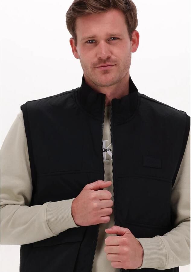 CALVIN KLEIN Heren Jassen Lightweight Seasonal Vest Zwart - Foto 4