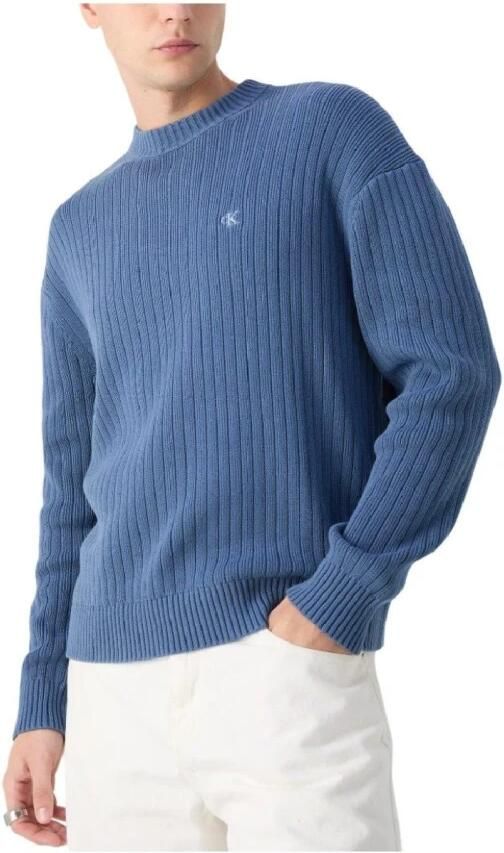 Calvin Klein Lineaire trui voor verfijnd comfort Blue Heren - Foto 3