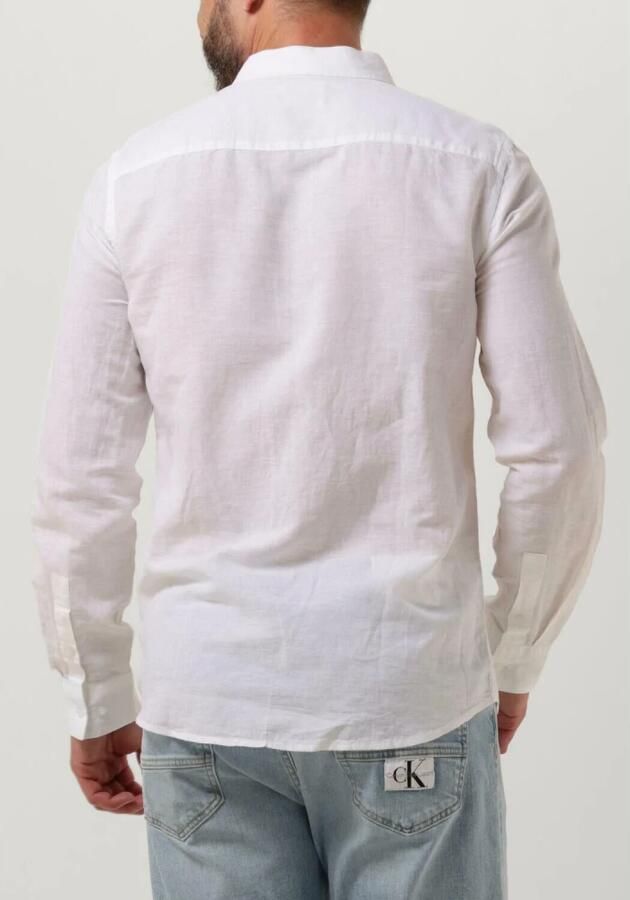 CK Calvin Klein Vrijetijdsoverhemd met blinde knoopsluiting model 'LINNEN' - Foto 4