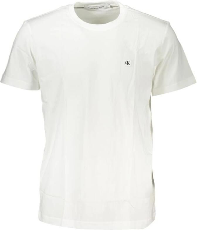 Calvin Klein Jeans Witte Monogram T-shirt Essentie Moderne White Heren - Foto 4