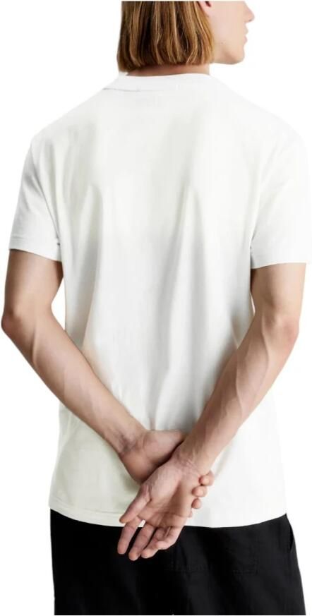 Calvin Klein Jeans Regenerative Cotton Logo Repeat T-shirt White Heren - Foto 2