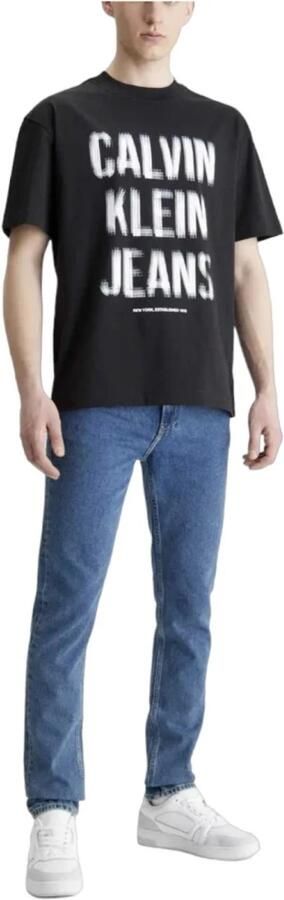 Calvin Klein Logo illusion t-shirt Black Heren - Foto 2