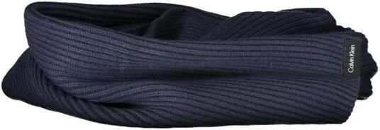 Calvin Klein Blauwe Katoen-Kasjmier Sjaal Blue Heren - Foto 2
