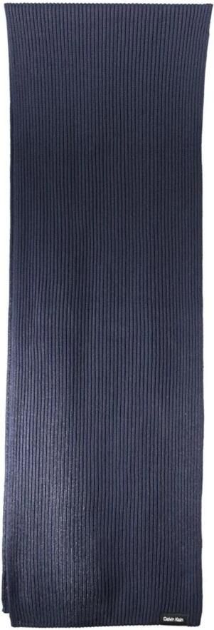 Calvin Klein Blauwe Katoen-Kasjmier Sjaal Blue Heren