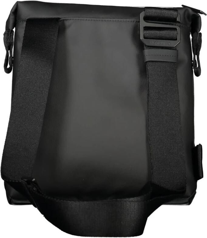 Calvin Klein Zwarte Heren Schoudertas Contrast Details Black Heren