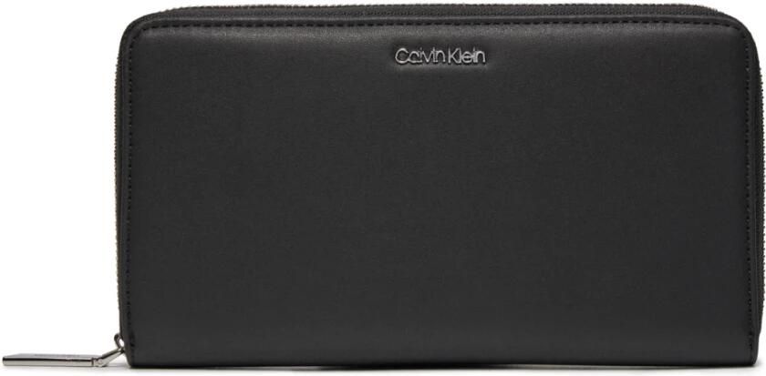 Calvin Klein Zwarte ritsportemonnee van polyester-polyurethaan Black Dames - Foto 3