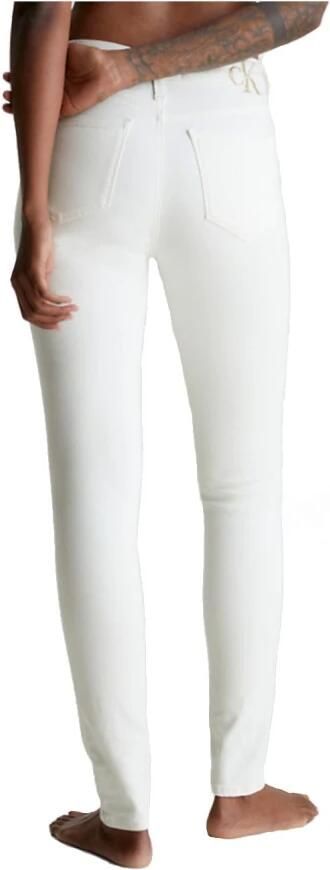 Calvin Klein Mid Rise Skinny Broek Upgrade Jouw Garderobe White Dames - Foto 2