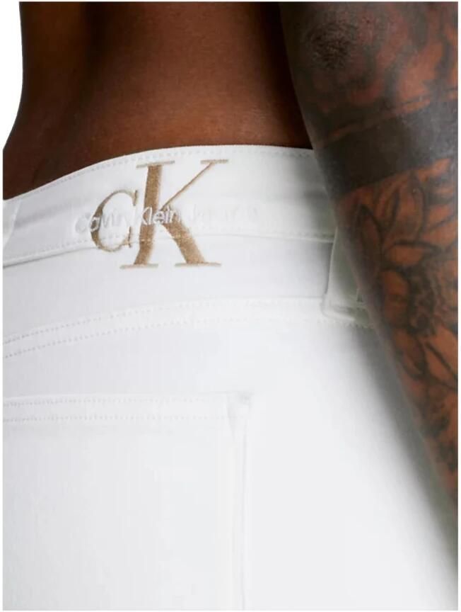 Calvin Klein Mid Rise Skinny Broek Upgrade Jouw Garderobe White Dames