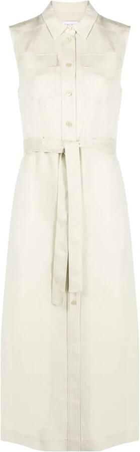 Calvin Klein Jurk met overhemdkraag met een bindceintuur (set 2-delig Met een bindceintuur) - Foto 2