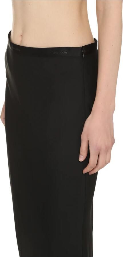 Calvin Klein Geweven rok RECYCLED CDC BIAS CUT MIDI SKIRT met elastische tape in de taille - Foto 1