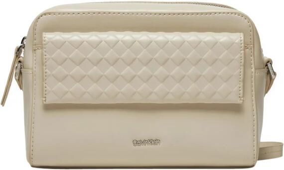 Calvin Klein Mini Quilt Camera Tas Beige Dames - Foto 4
