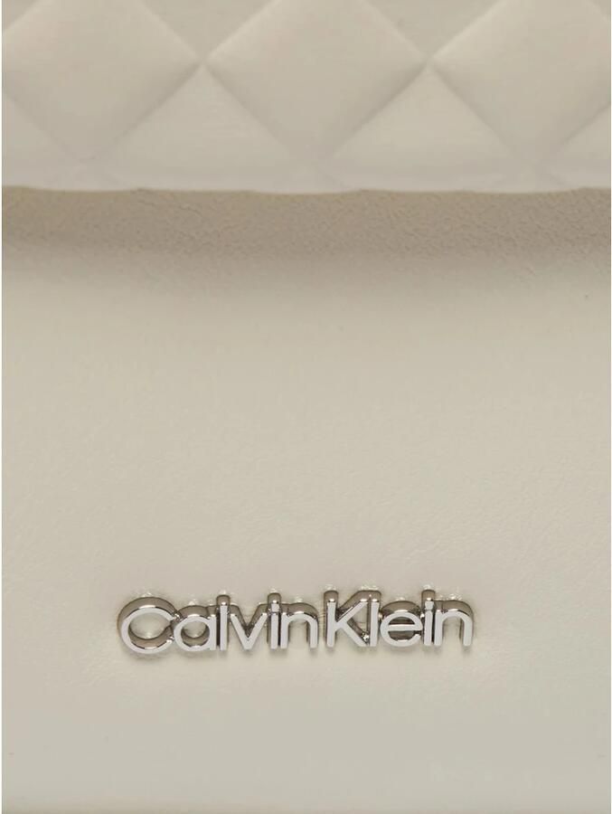 Calvin Klein Mini Quilt Camera Tas Beige Dames
