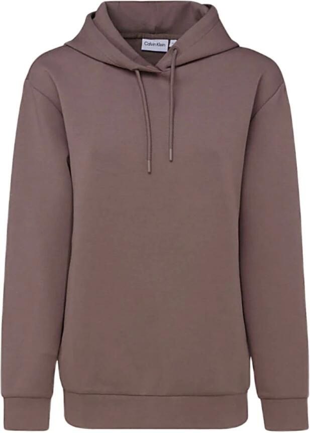 Calvin Klein Minimal Logo Scuba Hoodie voor Vrouwen Brown Dames - Foto 4