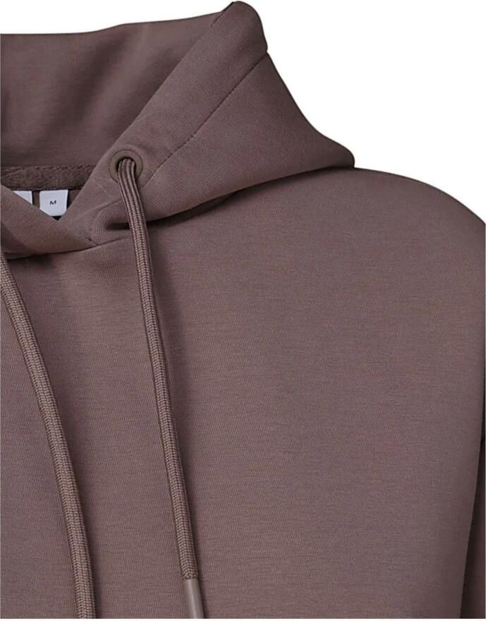 Calvin Klein Minimal Logo Scuba Hoodie voor Vrouwen Brown Dames
