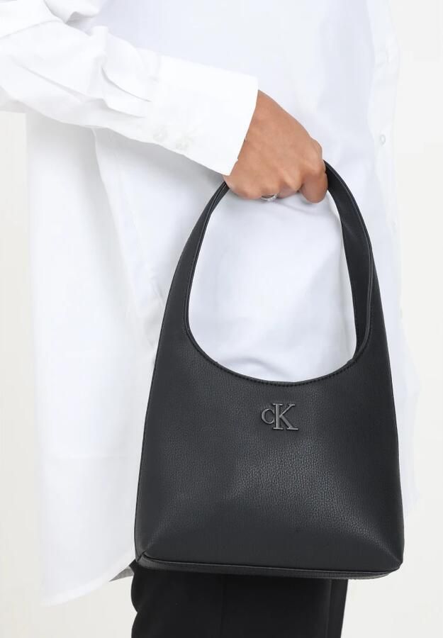 Calvin Klein Minimal Monogram Schoudertas voor Vrouwen Black Dames - Foto 2