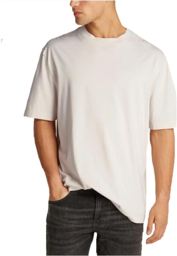 Calvin Klein Minimalistische Puff Print T-shirt Beige Heren - Foto 6